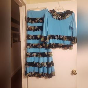 Ruffled 2-peice outfit